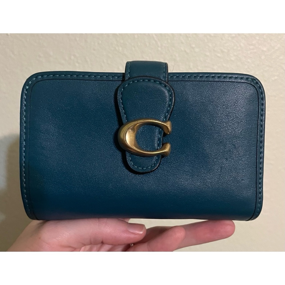 Coach Teal Tabby Wallet!